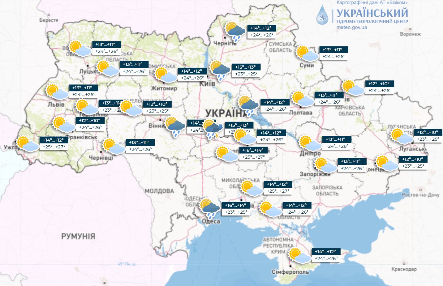 Прогноз погоди