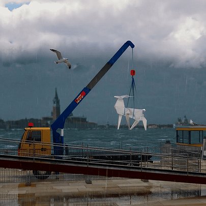 Скульптуру "Оригамі Олень" українки Жанни Кадирової покажуть у шести країнах Європи - 412x412