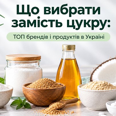 Що вибрати замість цукру: ТОП брендів і продуктів в Україні - 412x412