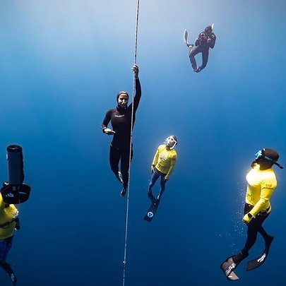 Українська спортсменка встановила новий рекорд, занурившись під воду на 107 м - 412x412