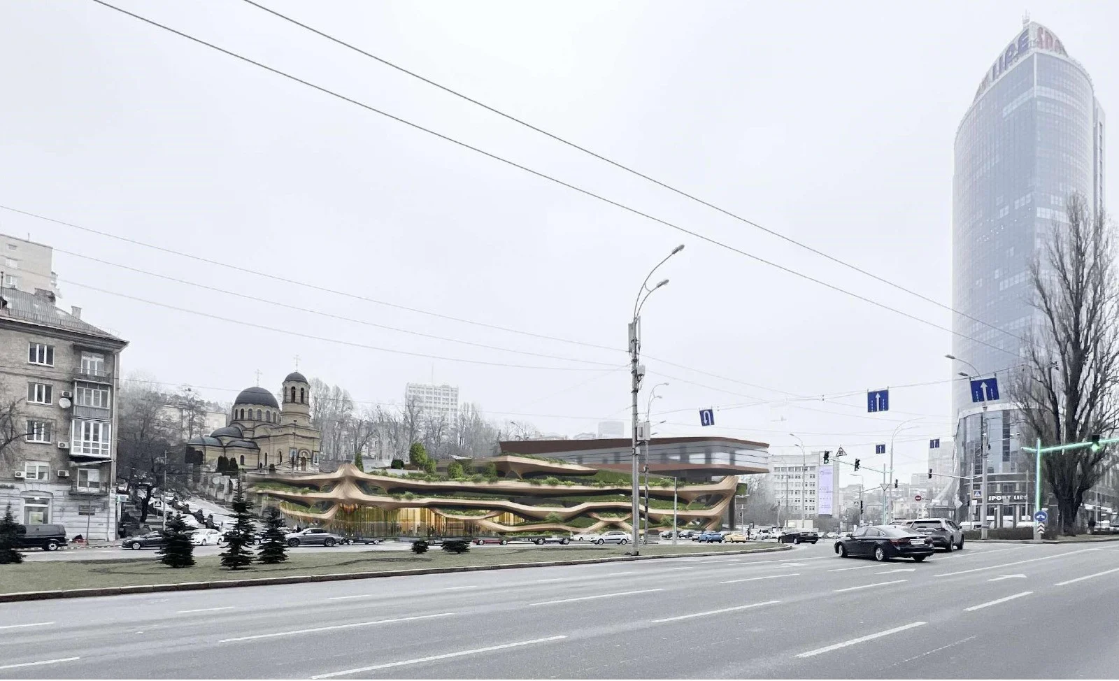 Біля Олександрівської лікарні Києва збудують п'ятиповерховий паркінг