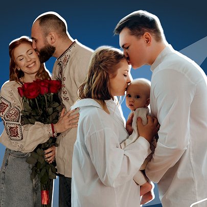 "Обирати одне одного попри все": ветерани та їхні кохані — про любов під час війни - 412x412