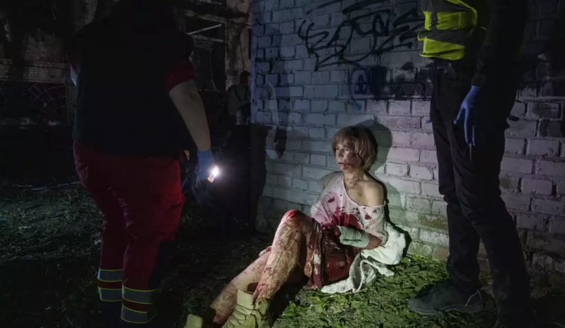 Фото Євгена Малолєтки "Атака на Київ 24 квітня"