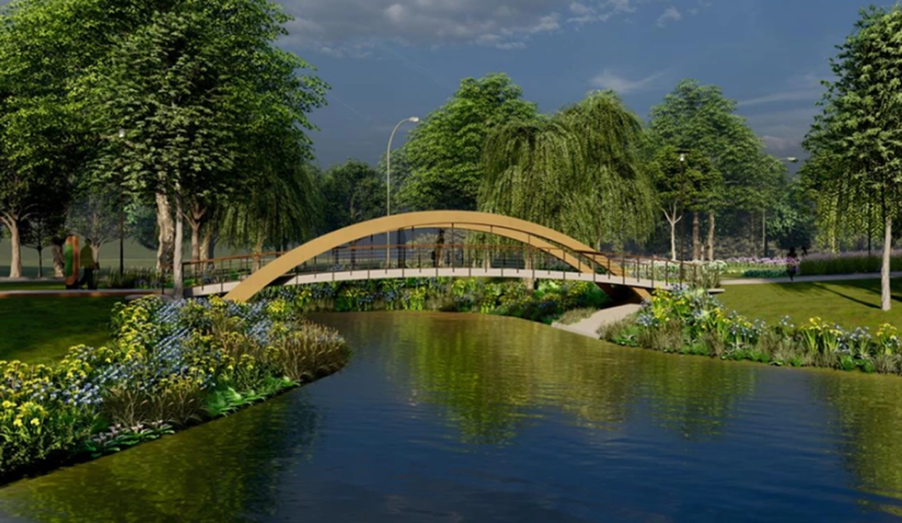 новий міст на Оболоні, який вже почали будувати