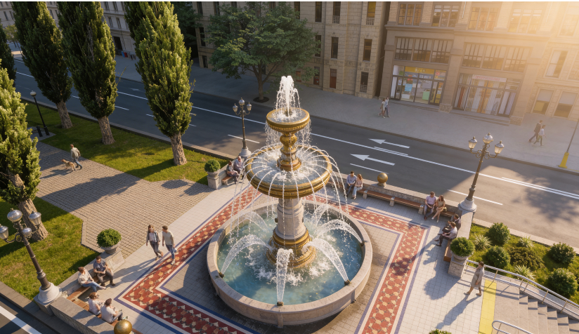 На Бессарабці з'явиться площа з фонтаном: проєкт