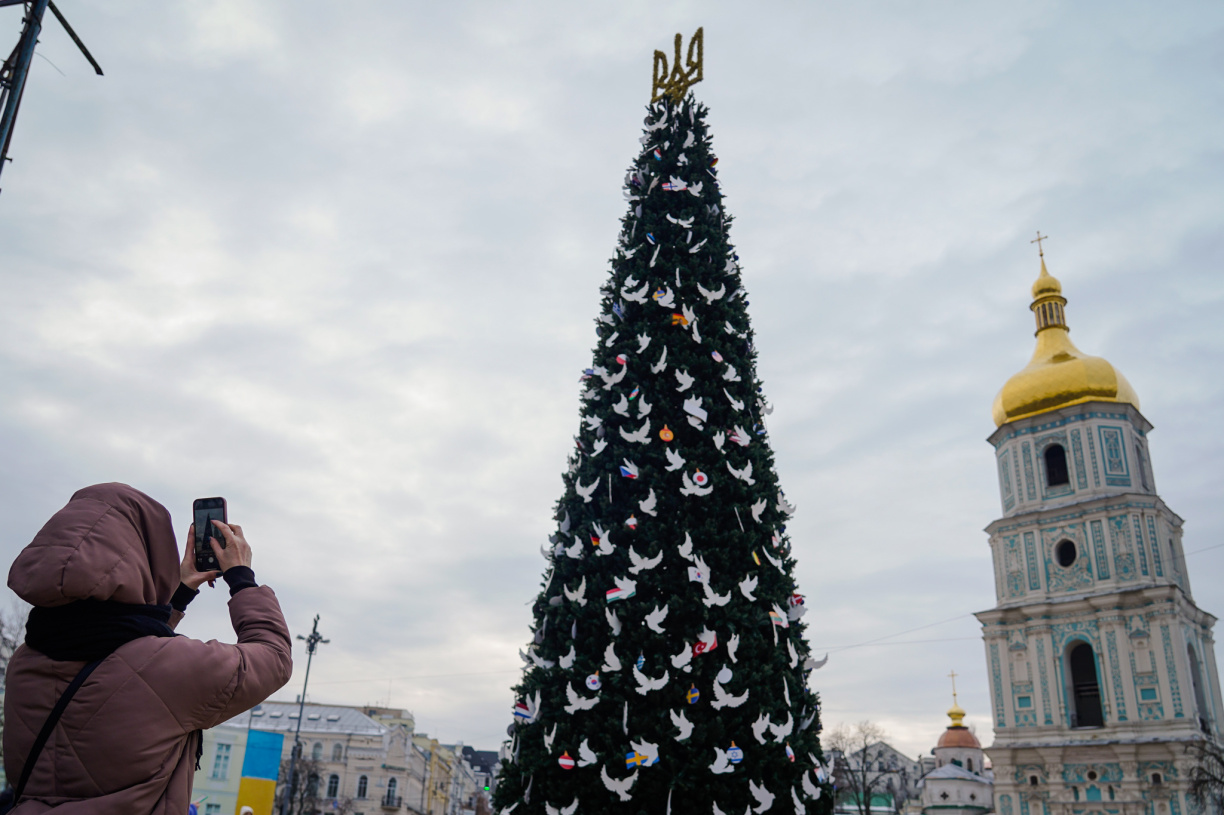 Що встановлять на Софійській площі в Києві, окрім новорічної ялинки