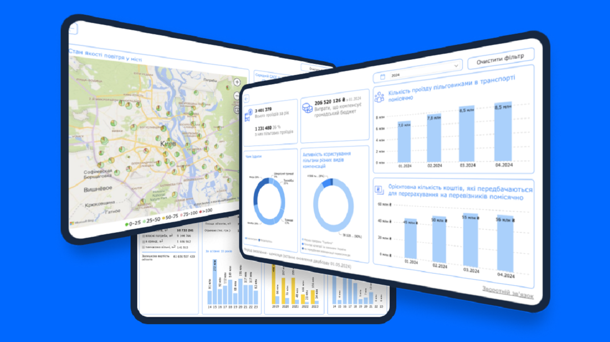 У Києві запустили онлайн-панелі про діяльність міста