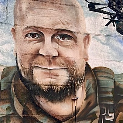 У столиці з'явився мурал на честь загиблого військового Тараса Давидюка: фото - 412x412