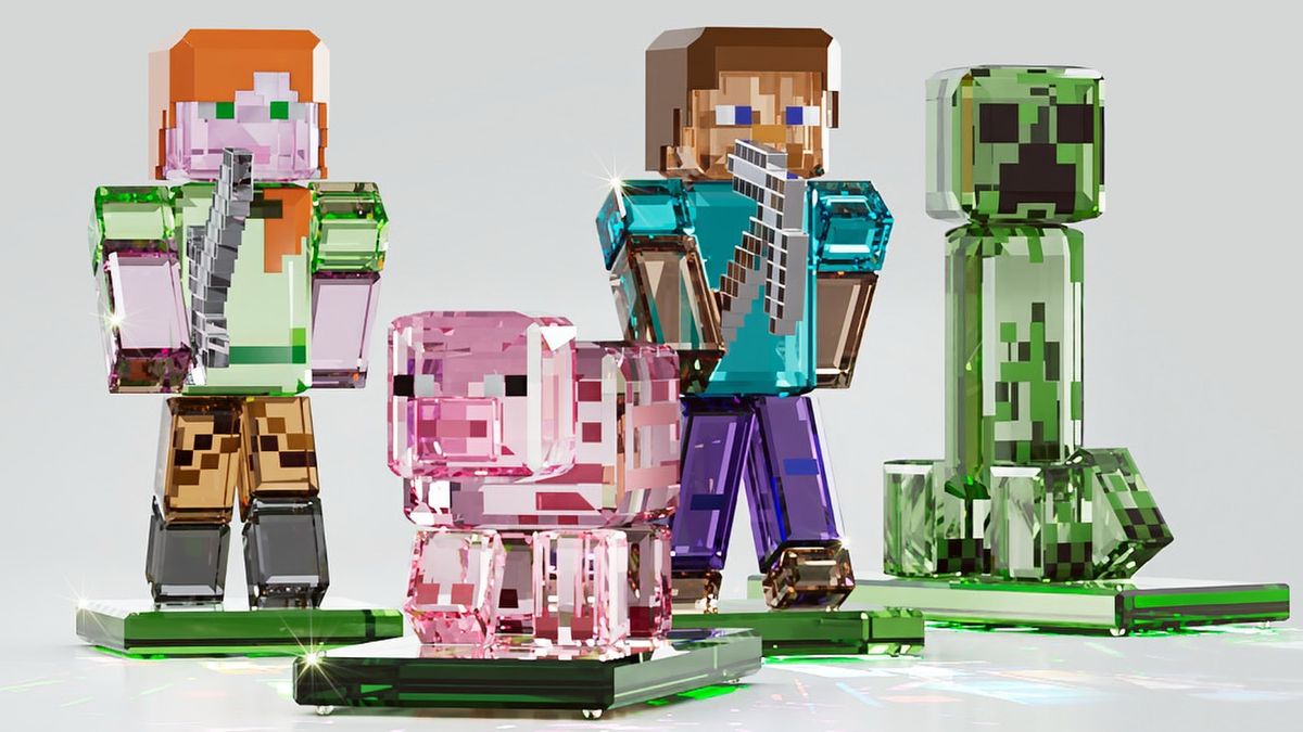 Swarovski створила колекцію фігурок Minecraft: який вони мають вигляд