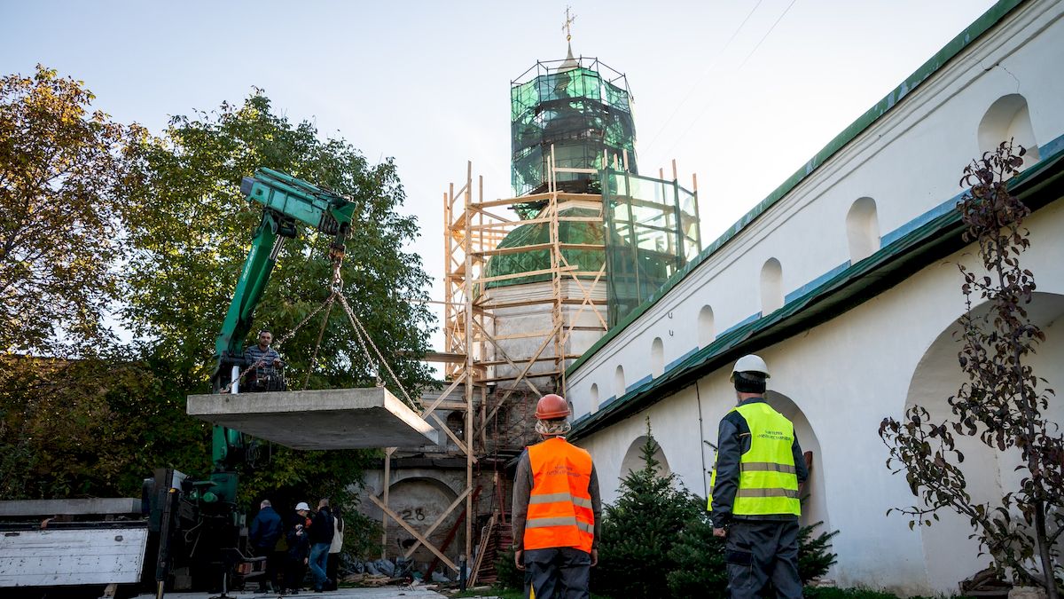 У Лаврі реставрують вежу, яку збудували за гроші Івана Мазепи: фото