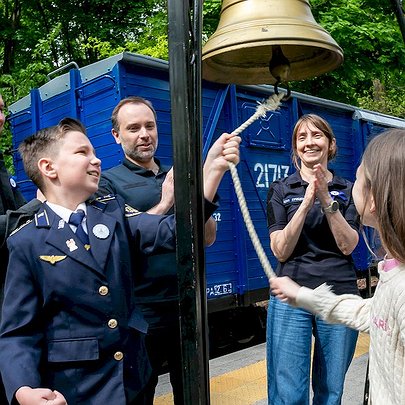 На Київській дитячій залізниці відкрили 72-й сезон: фото - 412x412