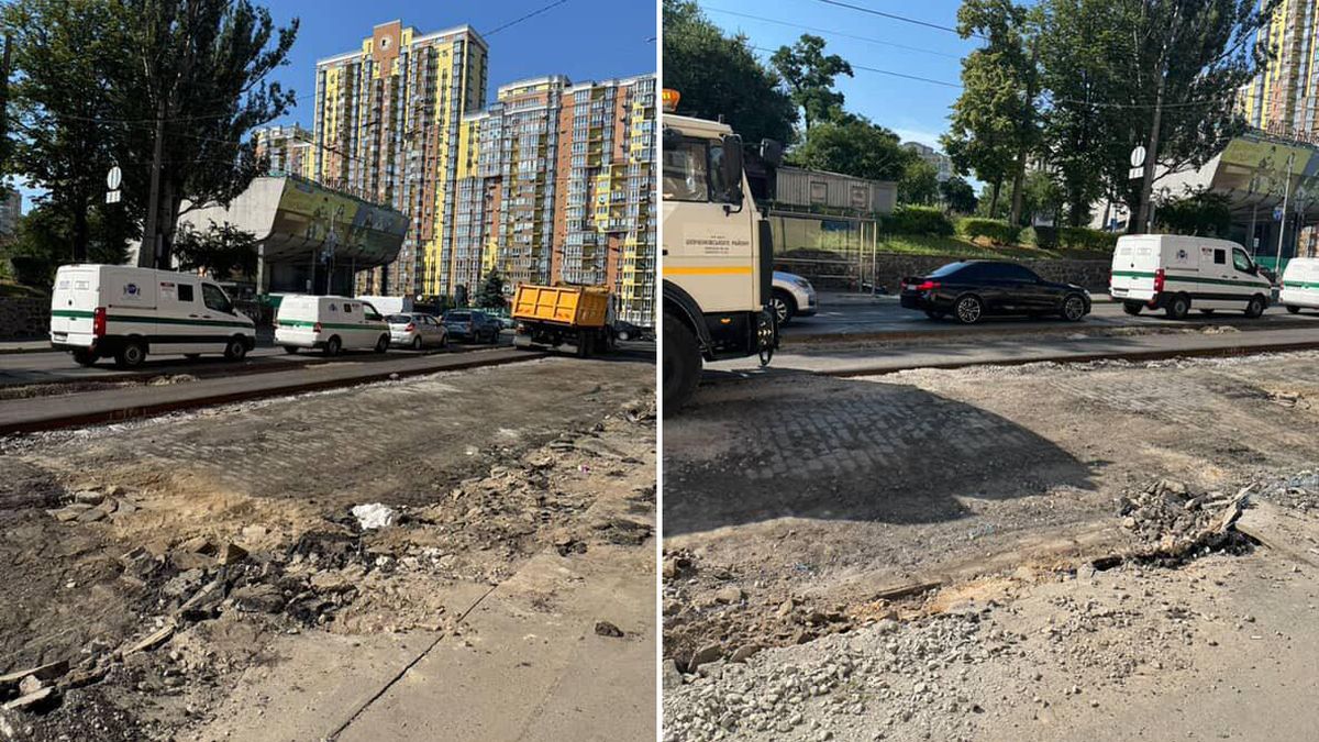 На Лук'янівці під час ремонту вулиці виявили бруківку, якій понад 100 років: фото