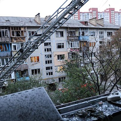 Обстріл Києва 28 вересня: Кличко показав пошкодження в Солом'янському районі - 412x412