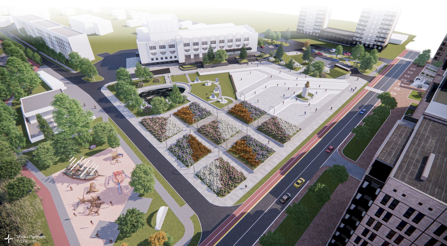 Сади, алея графіті та громадські простори: який вигляд матиме оновлений центр Бородянки