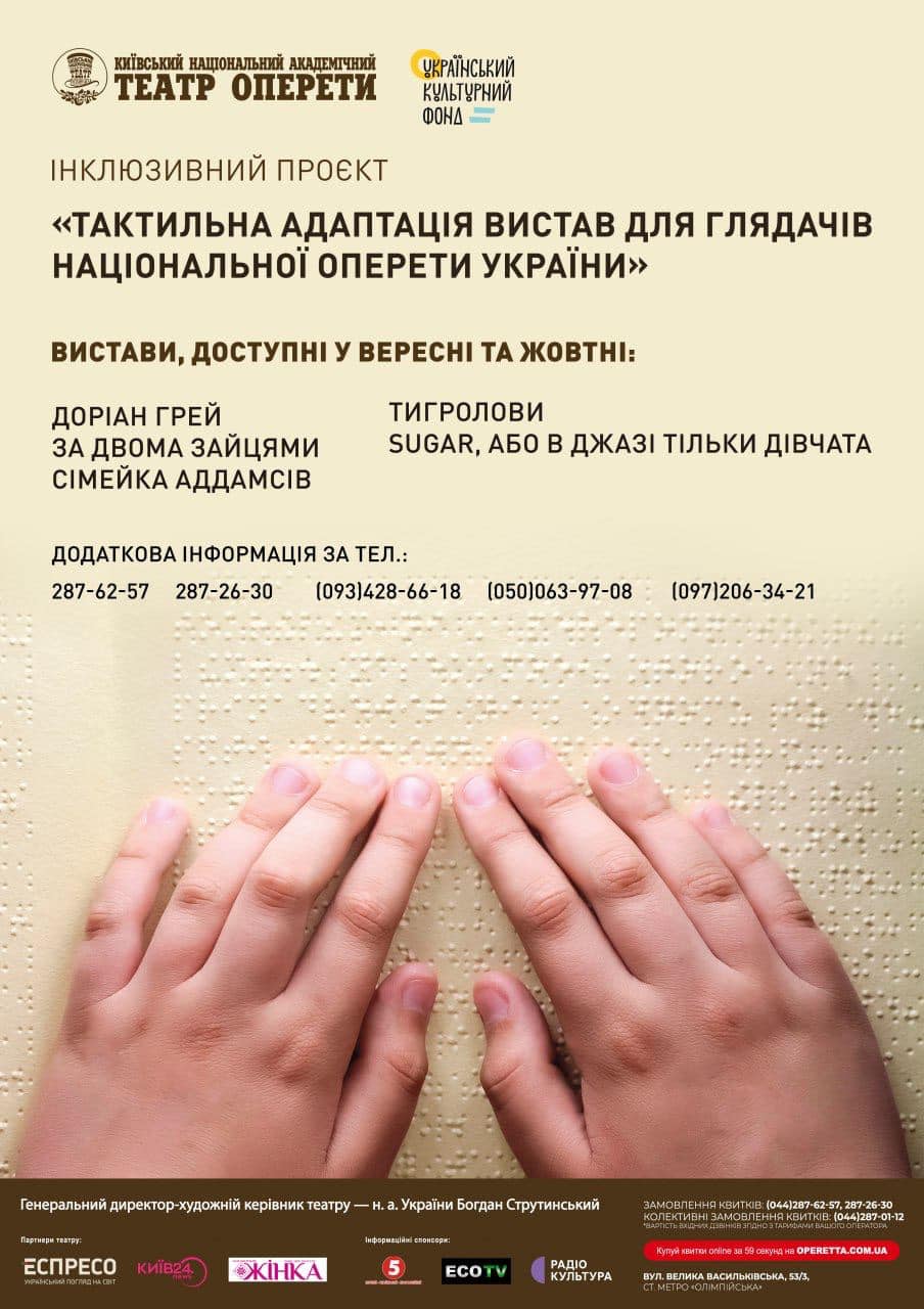 вистави для людей з порушеннями зору