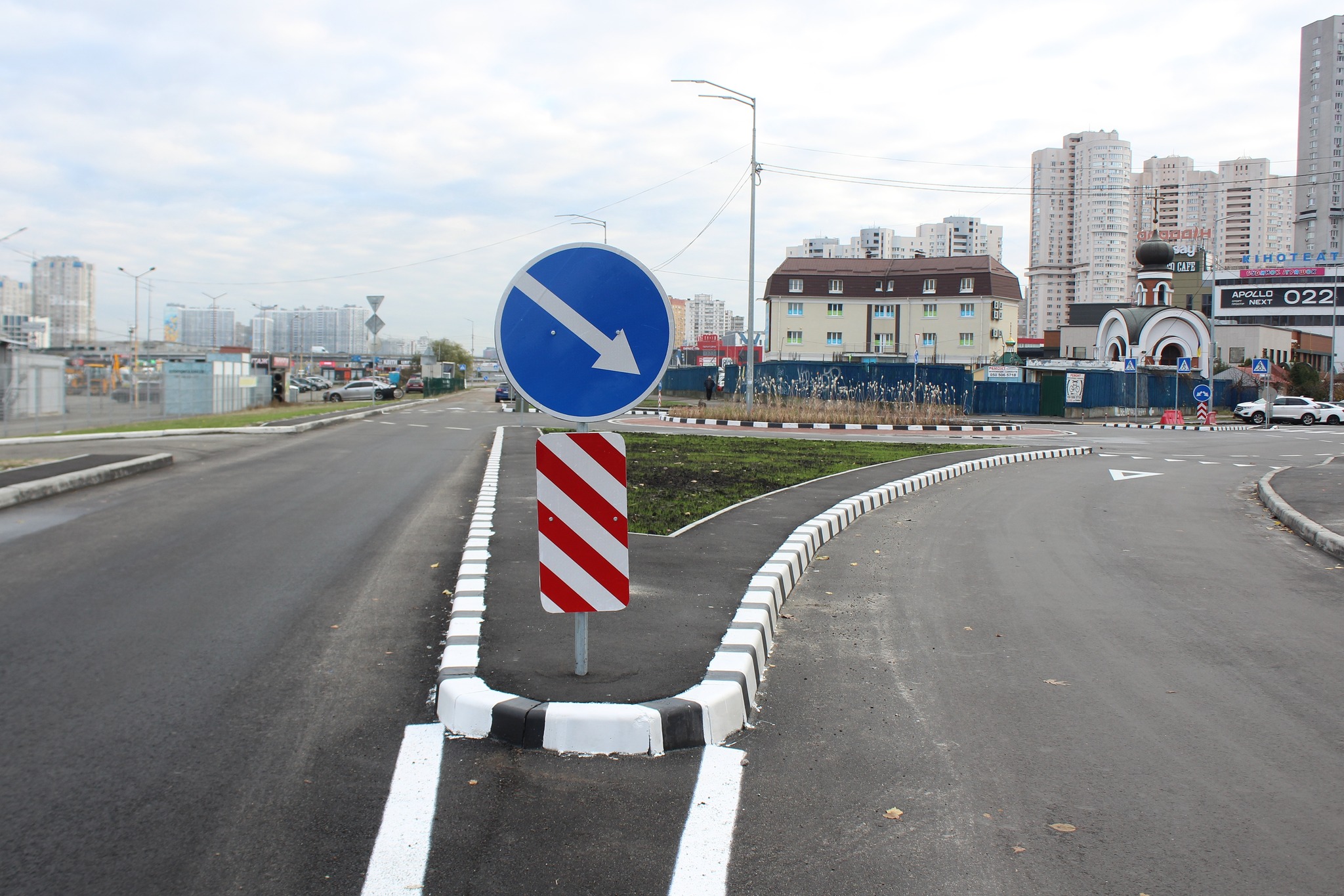 Нова кільцева розв'язка на Осокорках