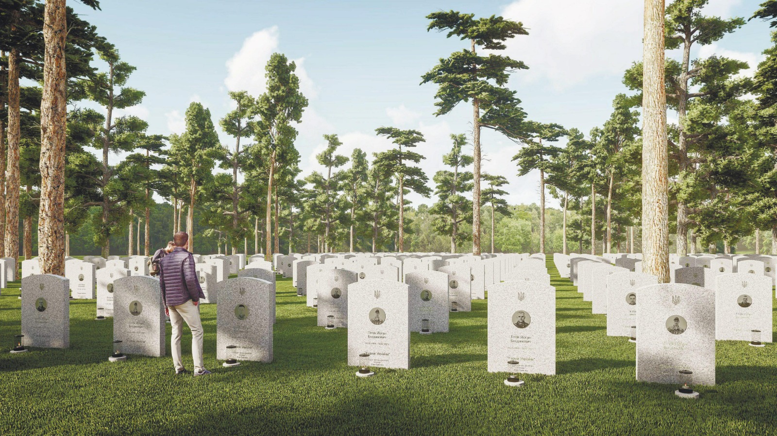Показали проєкт Національного військового меморіального кладовища