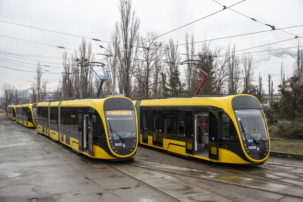 У Києві запустили сучасні трамваї українського виробництва