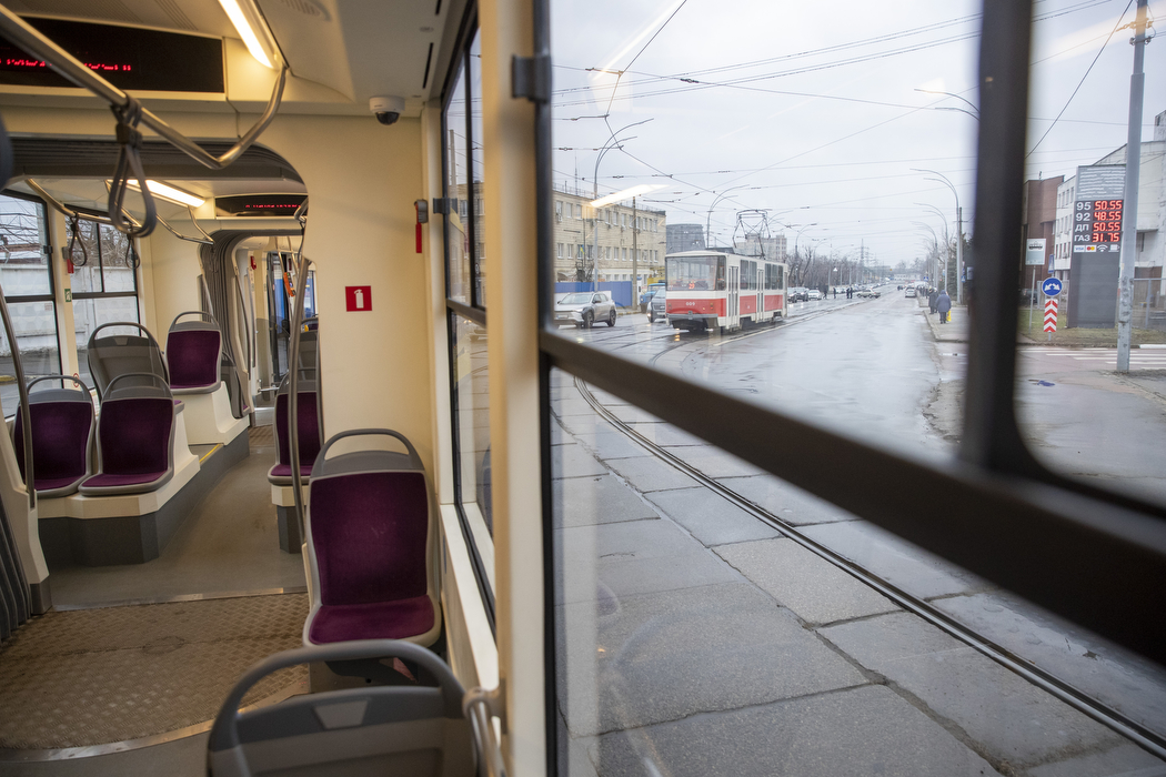 У Києві запустили сучасні трамваї українського виробництва