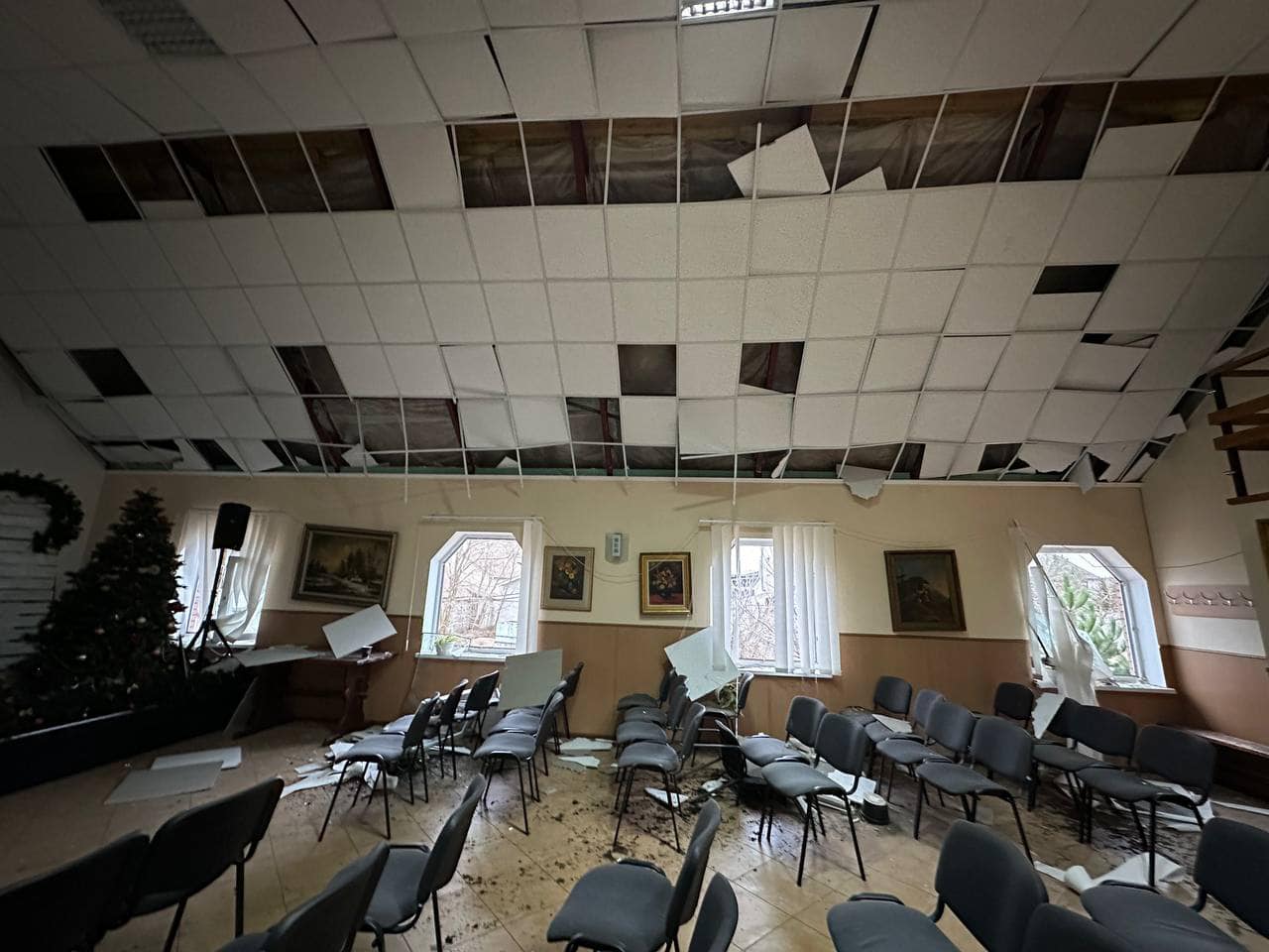 Наслідки обстрілу Києва 2 січня