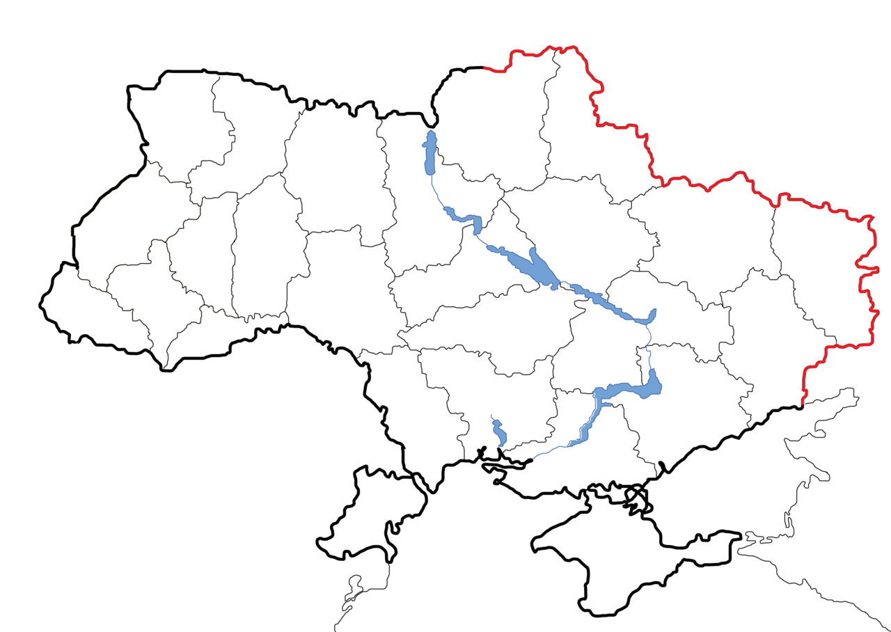 Кордони України та росії