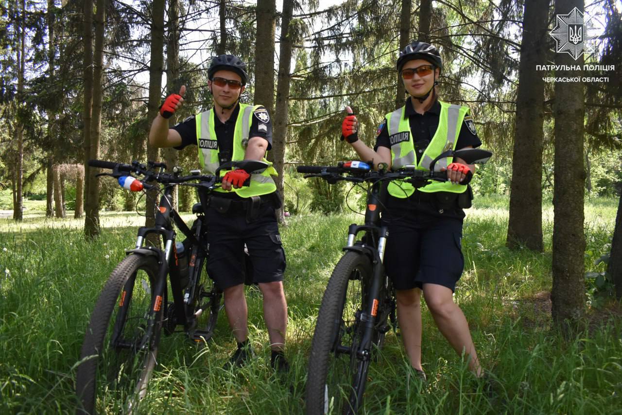 Поліція на велосипедах у Києві