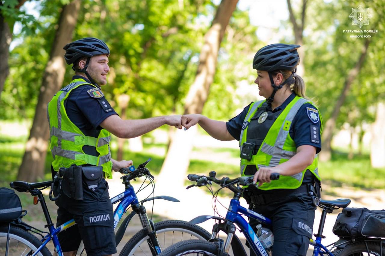 Поліція на велосипедах у Києві