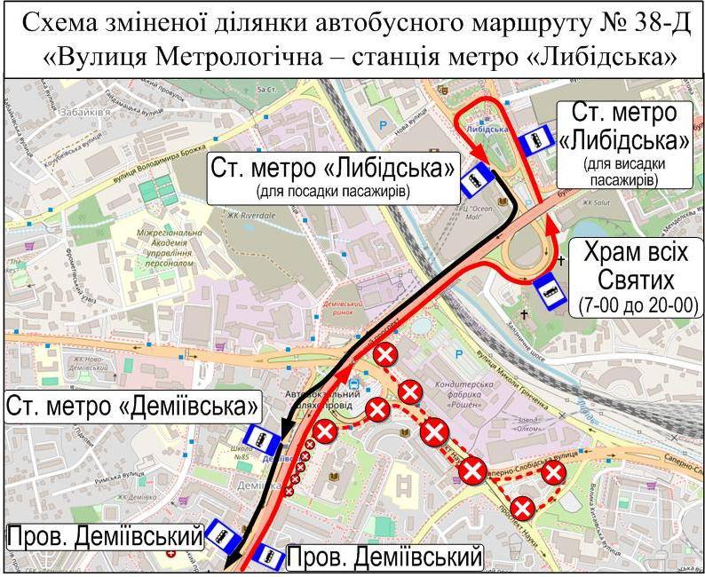 Нова схема руху автобуса № 38Д