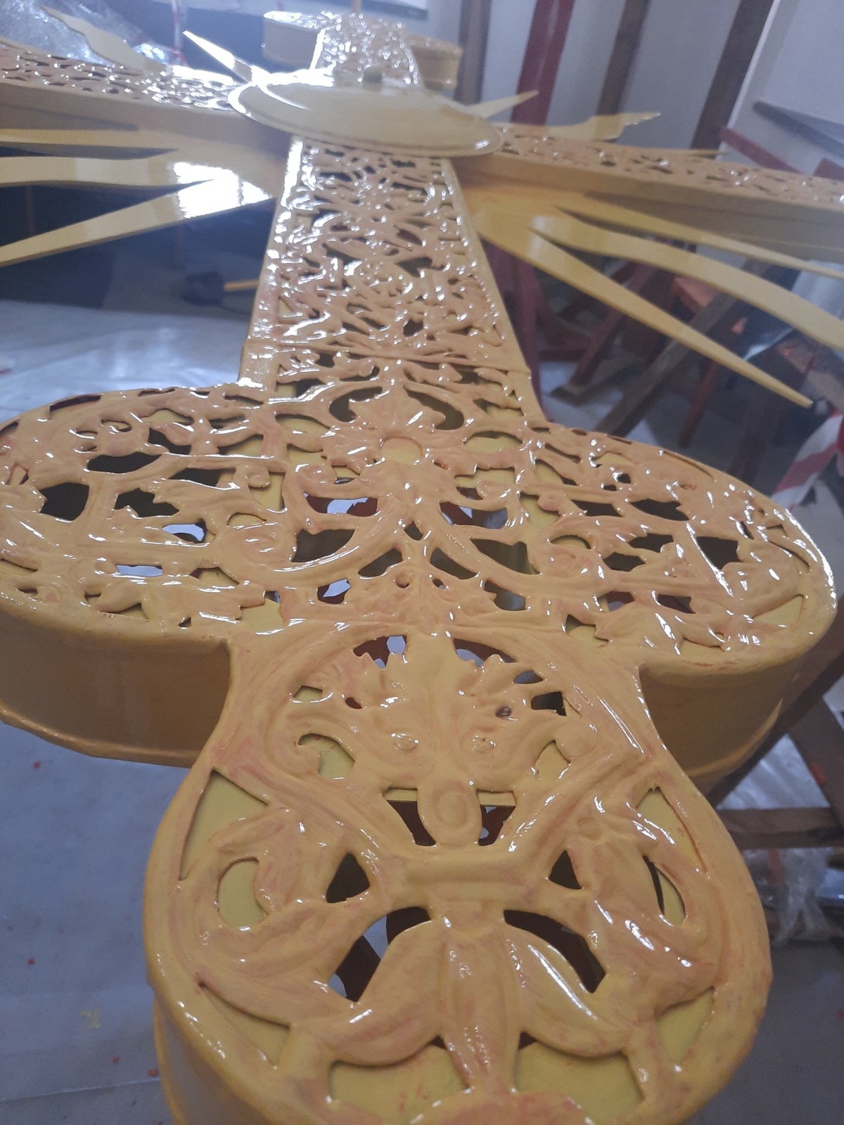 реставрація хреста Софійського собору