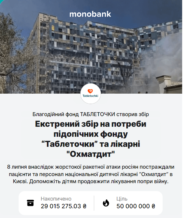 допомога Охматдиту