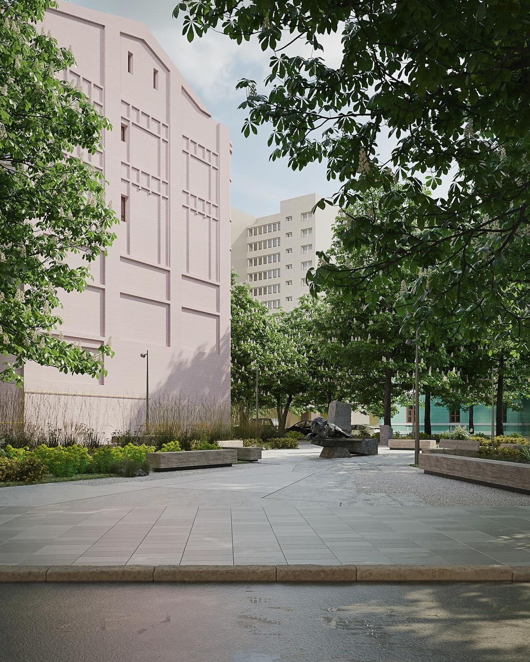 Як виглядатиме сквер Да Вінчі у Києві: візуалізація