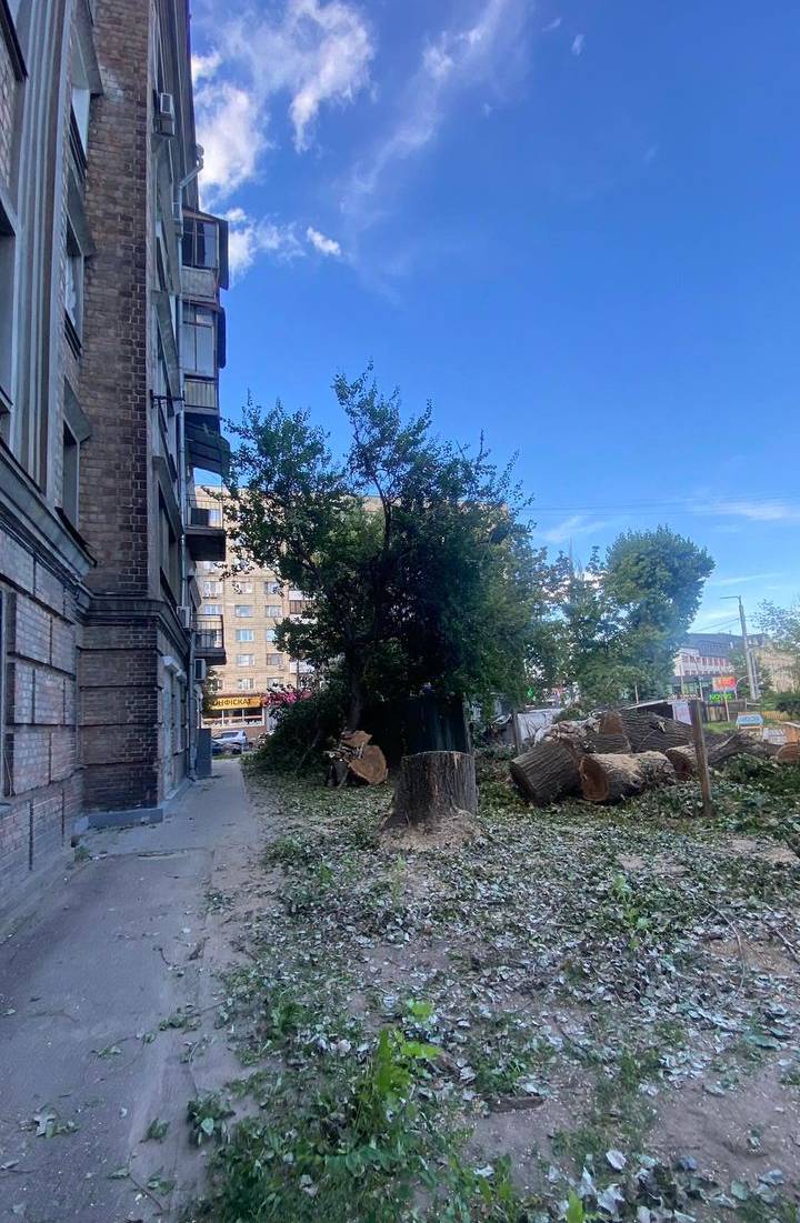 На Лук'янівці священник московського патріархату знищив 40 дерев