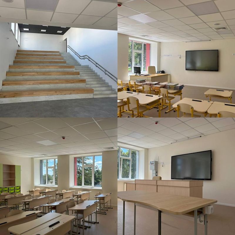 Як виглядає відбудований Литовсько-український ліцей на Київщині