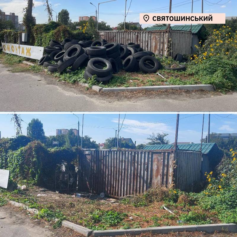 У чотирьох районах Києва прибрали стихійні сміттєзвалища