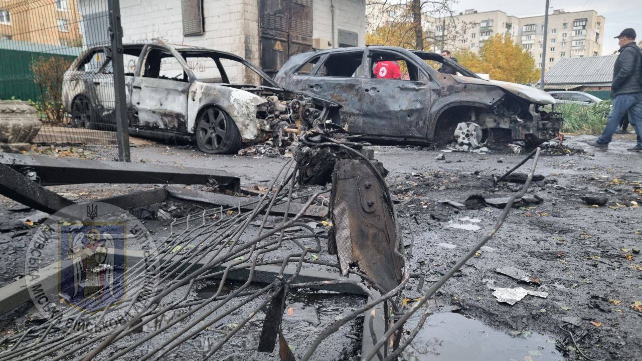 Нічна атака на Київ 29 жовтня: показали наслідки падіння шахедів