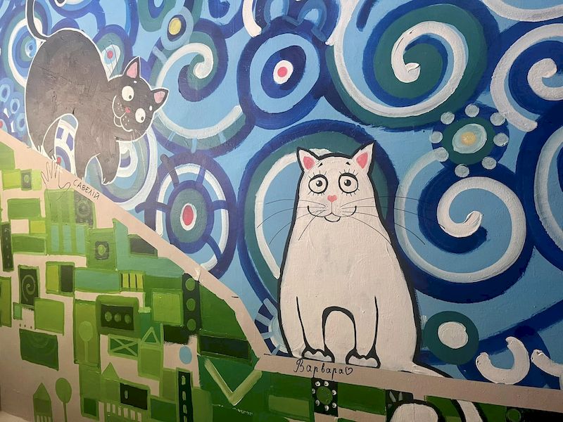 В Охматдиті відкрили оновлене бомбосховище з дитячими малюнками