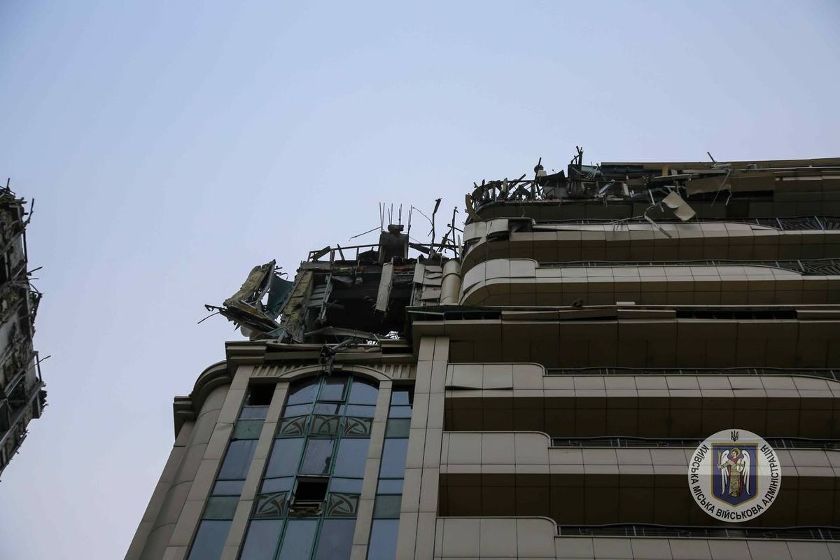 наслідки ракетної атаки на Київ 20 грудня