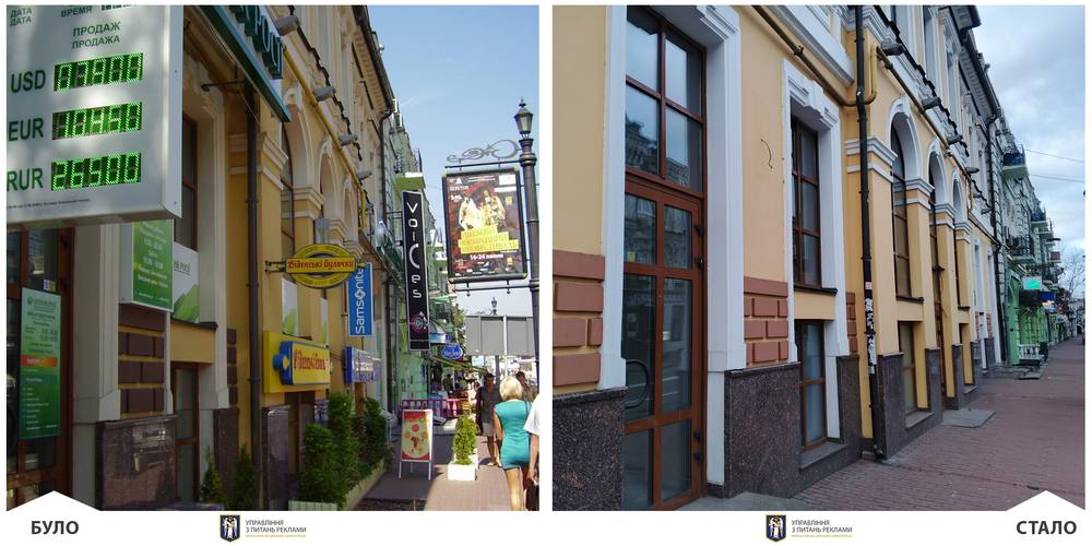 Як змінилася реклама на вулиці Сагайдачного за майже 10 років