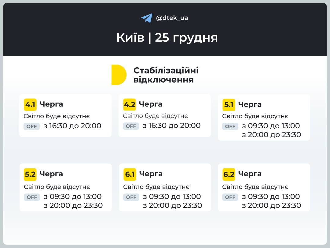 відключення світла в Києві