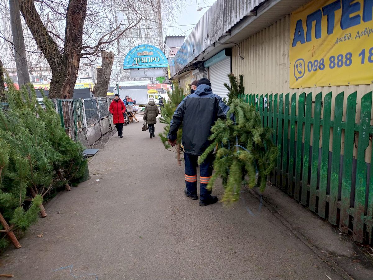 У Києві демонтували майже 30 незаконних ялинкових ярмарків: фото