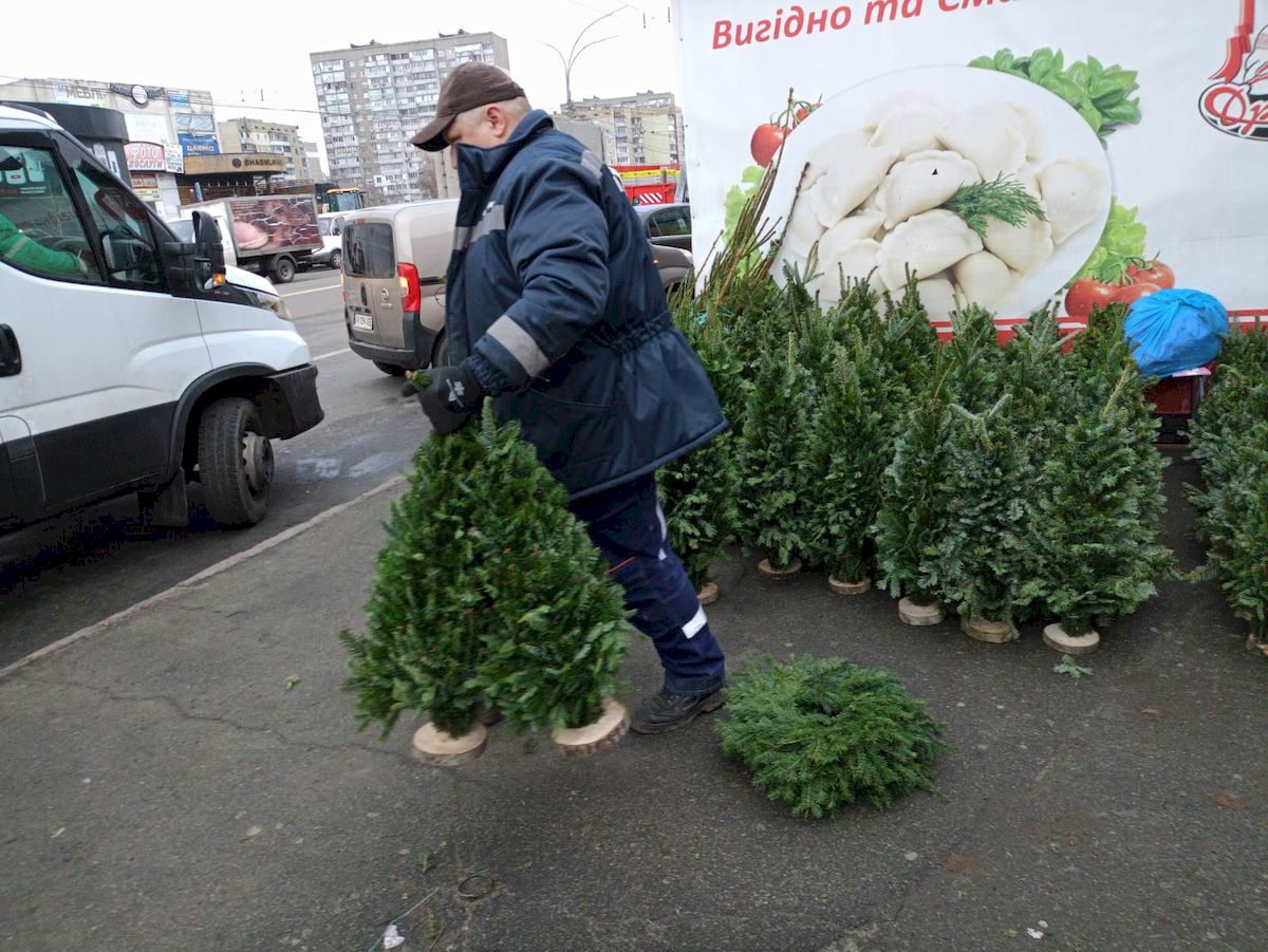 У Києві демонтували майже 30 незаконних ялинкових ярмарків: фото