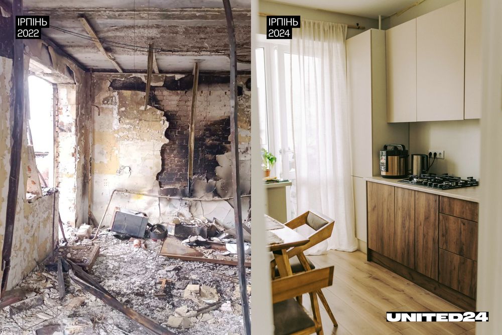 пошкоджений будинок в Ірпені