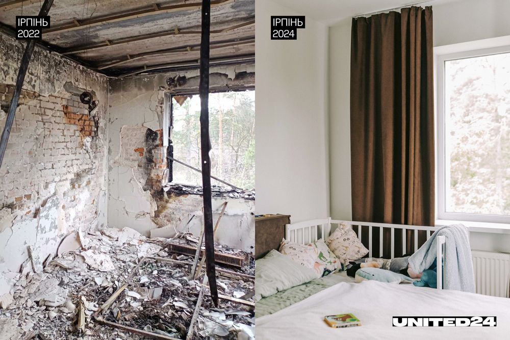 пошкоджений будинок в Ірпені