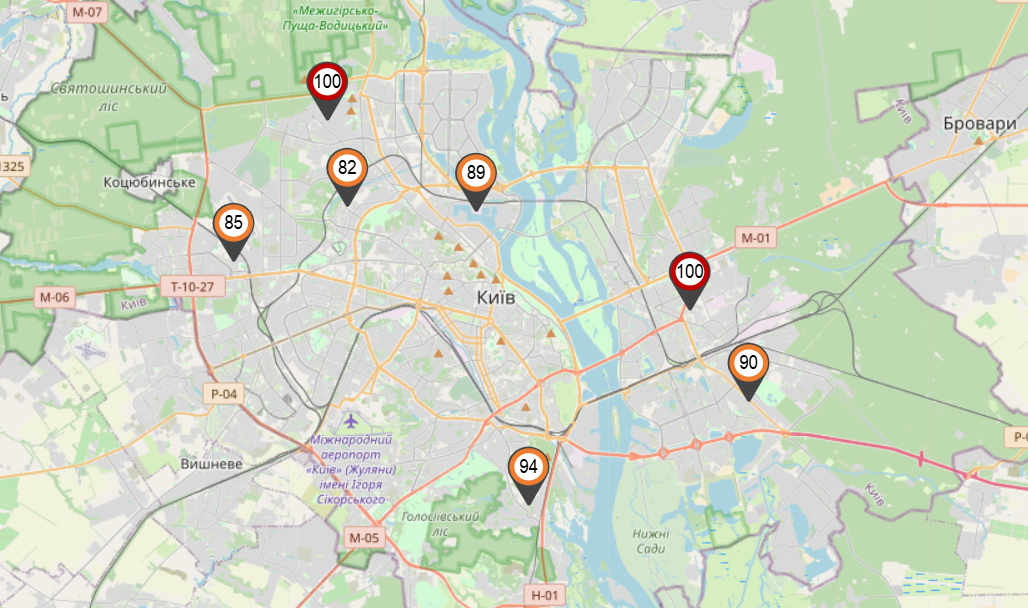забруднення повітря в Києві