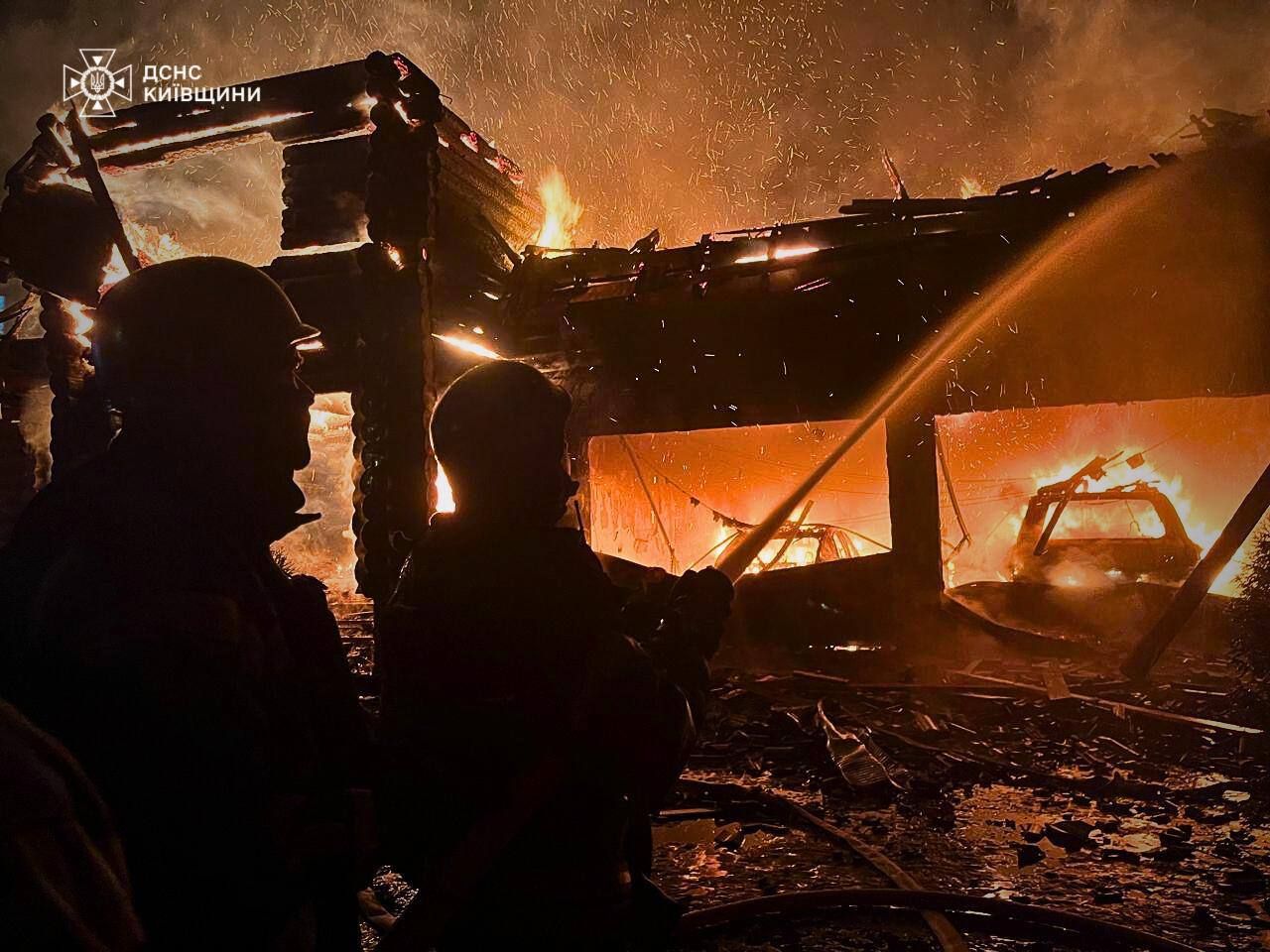 атака БпЛА на Київщину 26 лютого