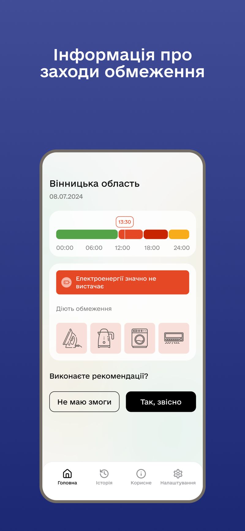 додаток Укренерго