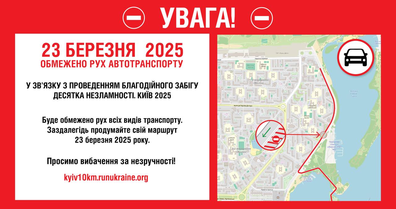 обмеження руху транспорту