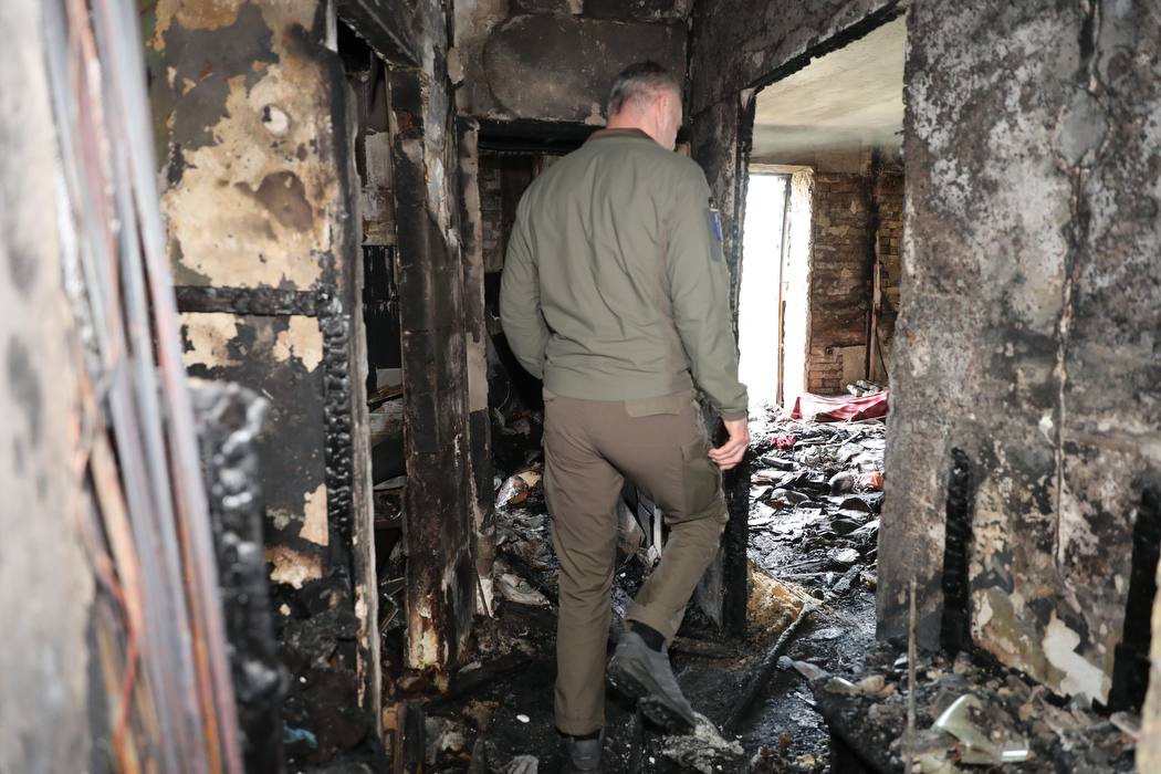пошкоджений будинок у Шевченківському районі