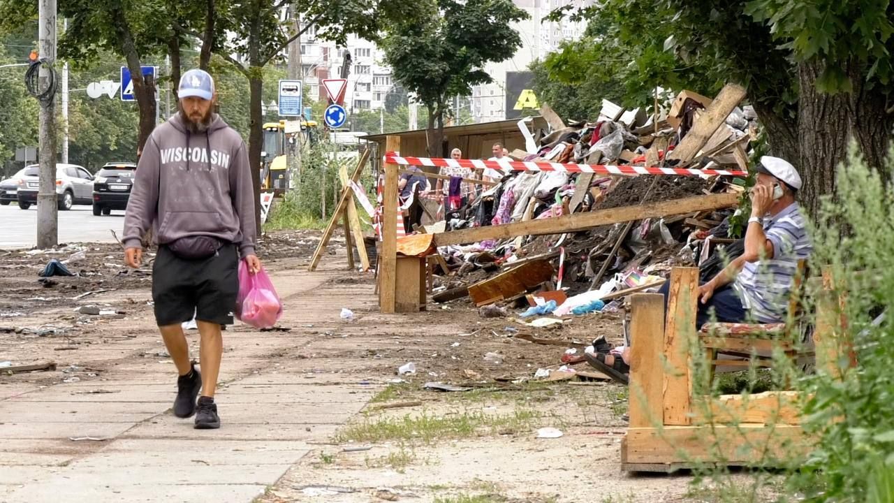 демонтаж МАФів на Виноградарі