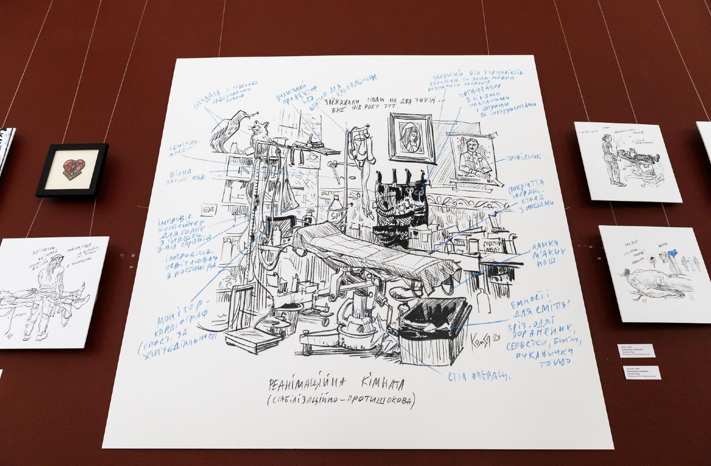 Військовий малює картини прямо на бойових виїздах